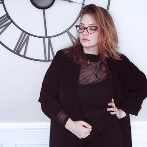 Anne Klein Black Trenchcoat
